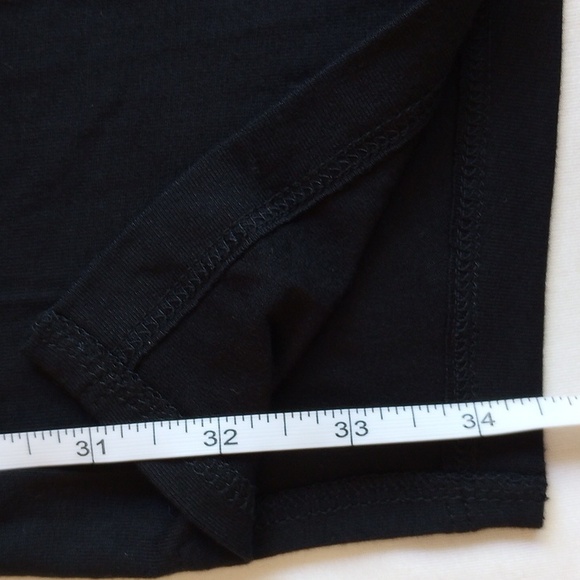 Tahari Cap Sleeve Modal A-Line Mini Dress S/M Black - Picture 6 of 7